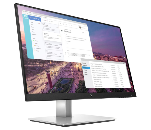 HP 23" E23 G4 FHD 9VF96AA Srebrny - 637271 - zdjęcie 3